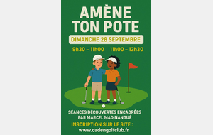 Amène ton pote à l'Ecole de Golf